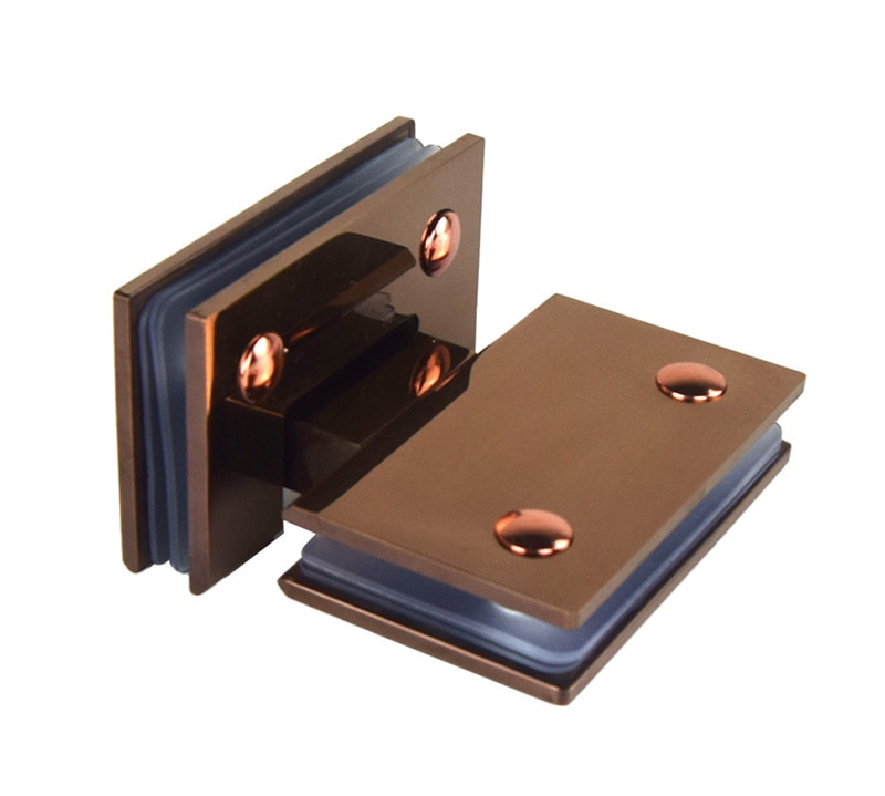 Rose Gold Edelstahl 304 Feste Schlecht Clip Dusche Zimmer Scharnier Rahmenlose Glas Tür hoch Und Unten Ordner Falten Seite