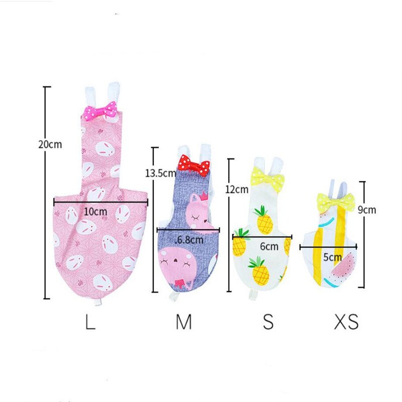 Bird Parrot Diaper Cockatiel Pigeons Medium Large Pet Birds Flight Suit Clothes Pet Birds Feces Pocket Flying Bird Diaper
