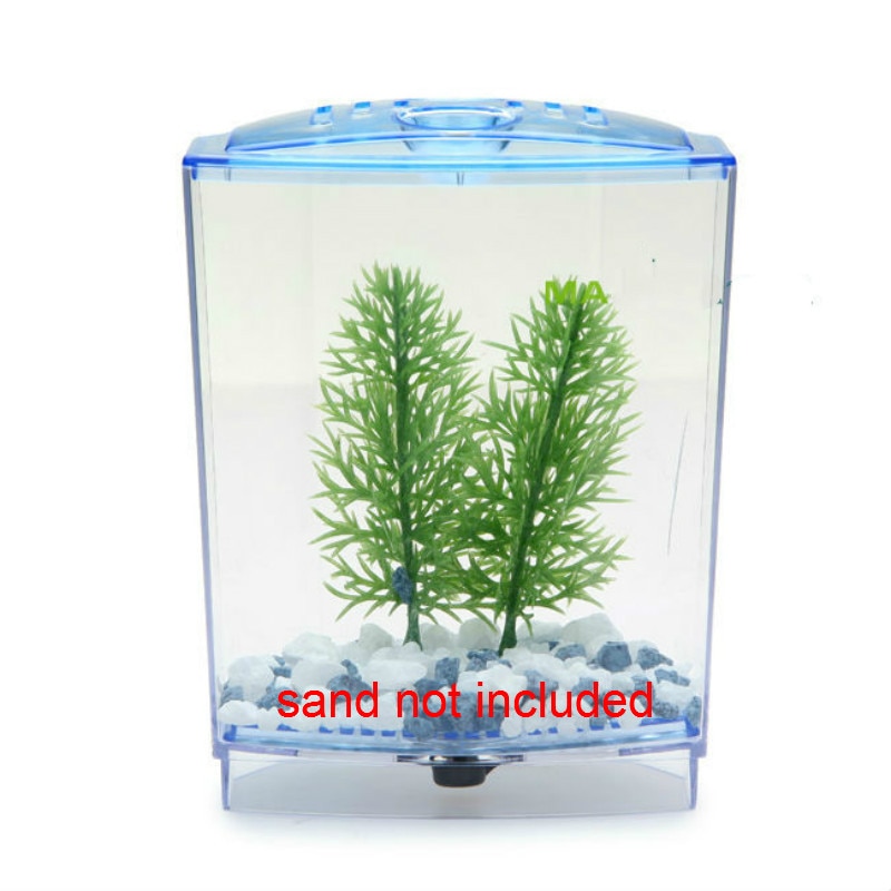2 Size Acrylic Aquarium Betta-fish Tank Mini Incubator Fishbowl For Fry Isolation Hatchery Guppy Fish Reptile Cage Turtle House