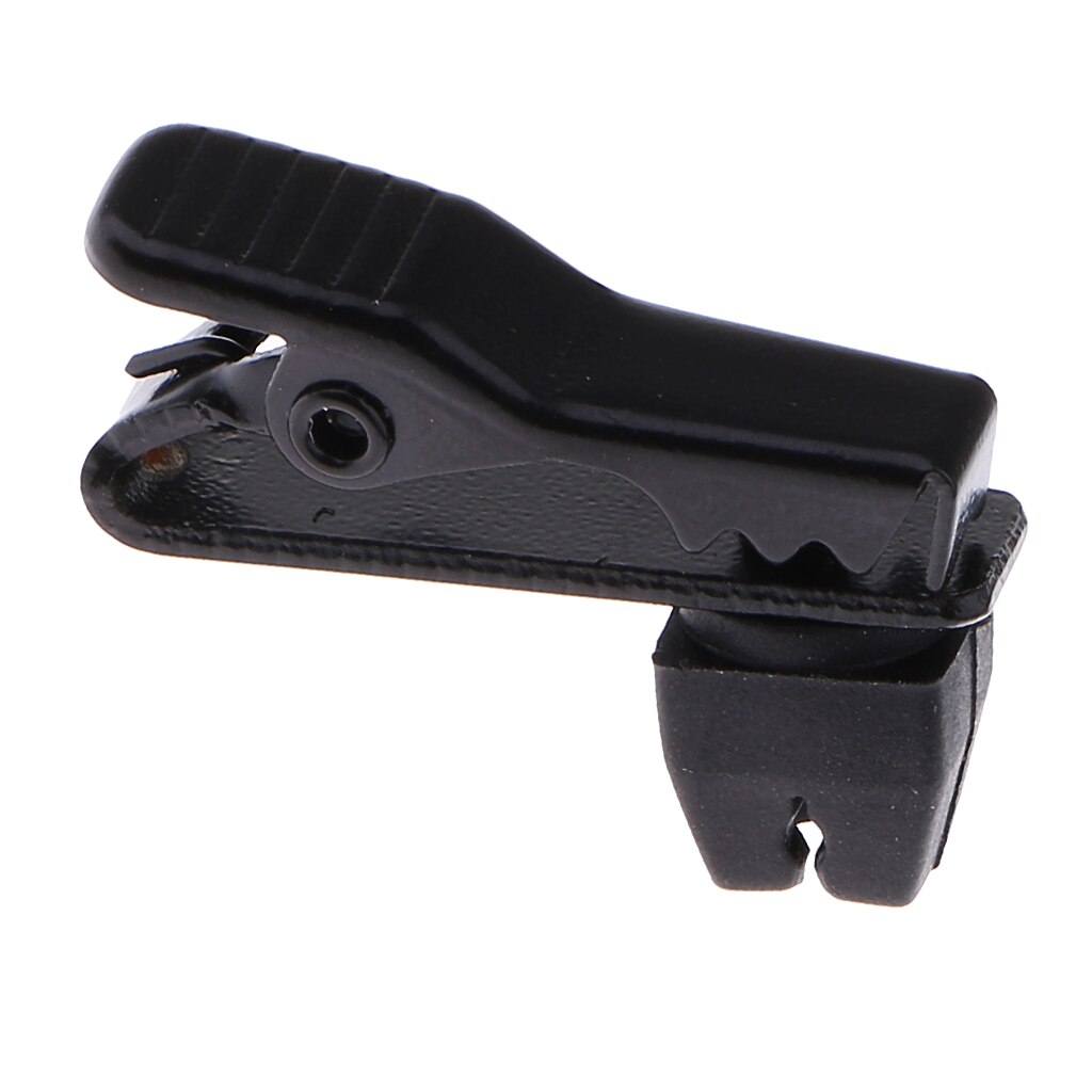Mini micrófono Lavalier para solapa, soporte de Clip para Collar, accesorios para micrófono, negro