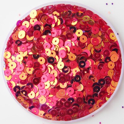25g(1000 stuks ) 13 kleuren 4mm gouden briljante losse pailletten veelkleurige ronde pailletten diy accessoires glitter voor kleding: Rood