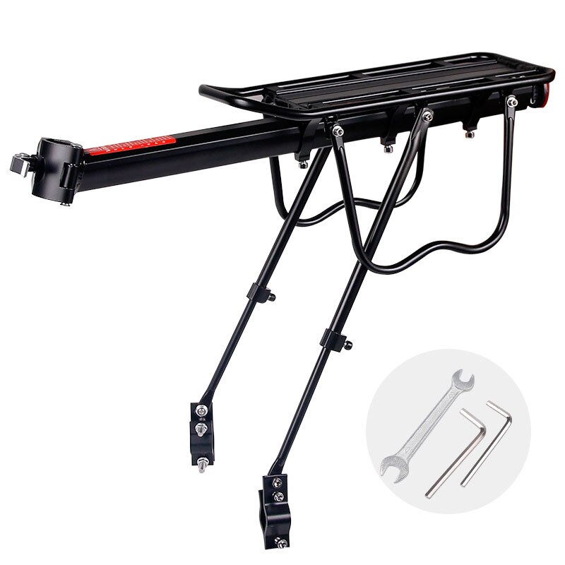 Deemount Aluminium 50KG Bagage Bagagedrager Kofferbak voor Fietsen MTB Bike Achter Plank Fiets Rekken 20- 29 inch fietsen