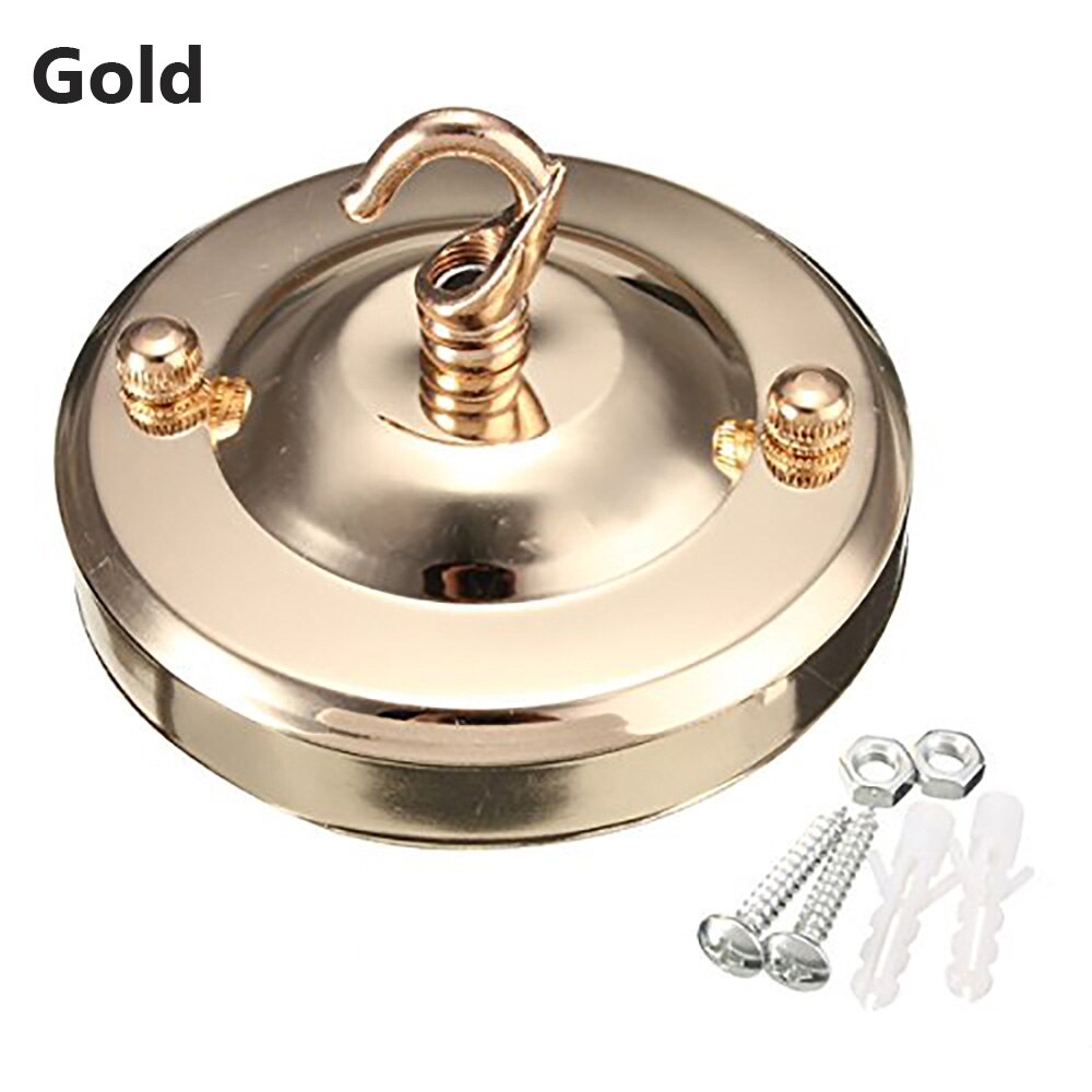 Lustre au plafond Antique Vintage, support d&#39;assiette à crochet, accessoire de lampe: gold