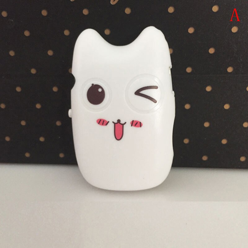 USB:2.0 4.8*3*1cm 4 Styles Cartoon Mini MP3 Player Cute Music Player Support TF Card MP3 Player: A