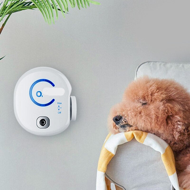 Draagbare Ozon Generator 0-50 Mg/u Verstelbare Ozon Deodorizer Luchtreiniger Desinfectie Machine Voor Huisdier Huis Badkamer Huishouden