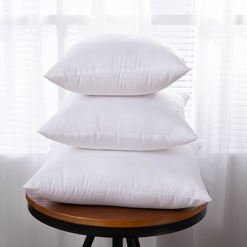 Pillow Core Vacuum Compression PP Cotton Striped Cloth Soft Wrap Waist Sofa Cushion Pillow Core 45 50 55 60: Soft hollow cotton / 55X55cm