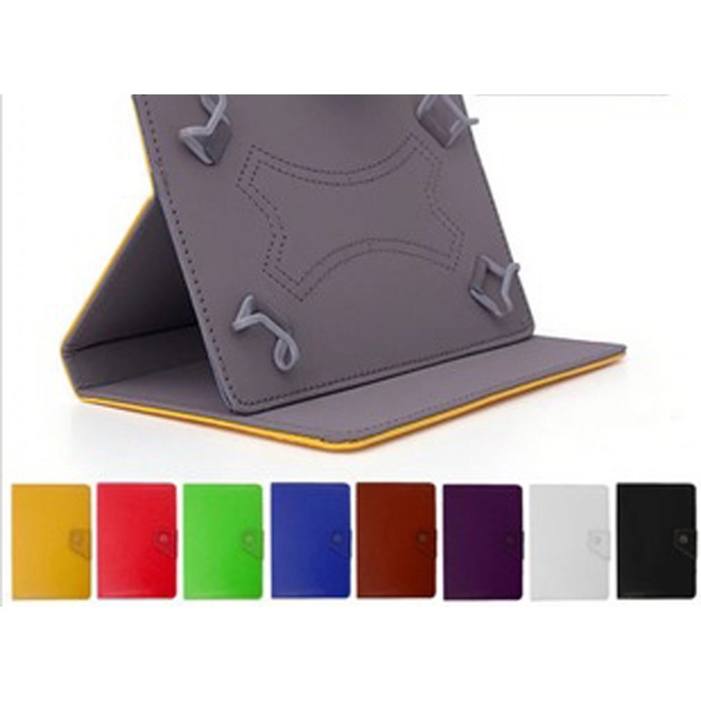 Universele 10 Inch Flat Case Crystal Patroon Universele Beschermhoes Tablet Universele Lederen Case: Black