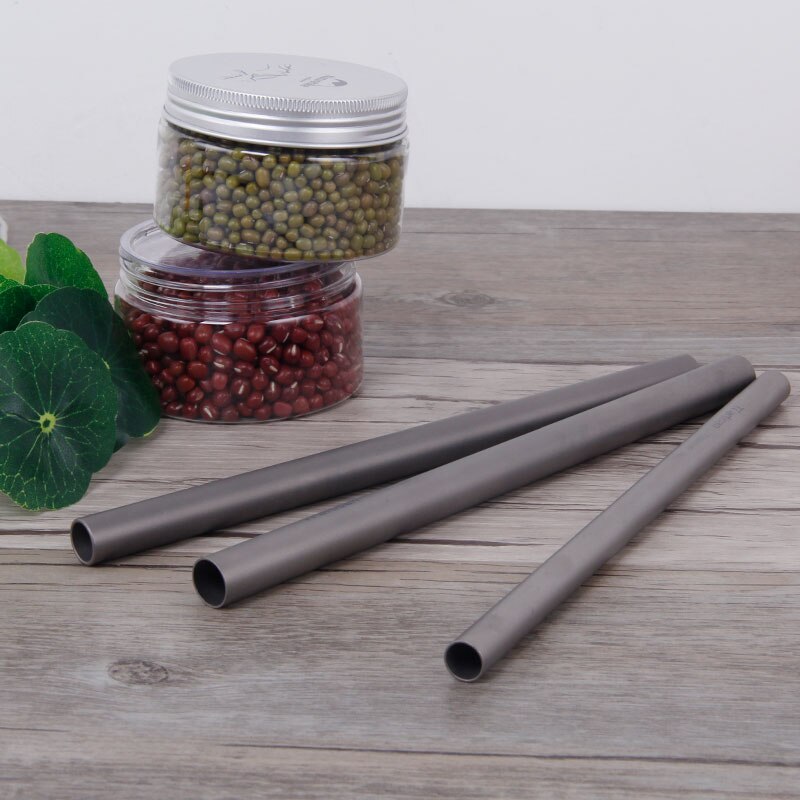Tiartisan Kitchen Accessorie Titanium Straw Eco Friendly Metal Drinking Straw Reusable Straws