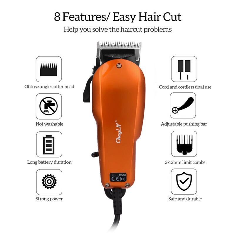 Afeitadora y potente para hombres, con cuchilla, cortador, cabezal de corte máquina de cortar el cabello, herramienta de estilismo para adultos