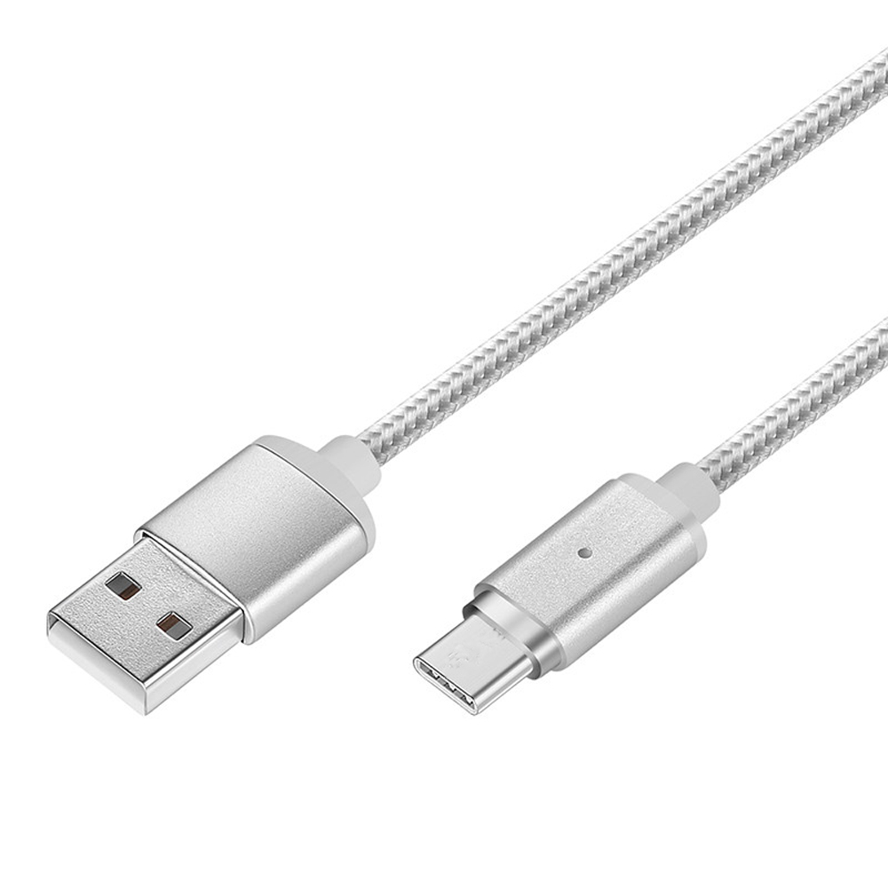 Cable magnético tipo C, Cable magnético trenzado de nailon (3,3 pies), Micro USB tipo C para LG G5 V20,Nexus 5X 6P,Google Pixel XL,Hua