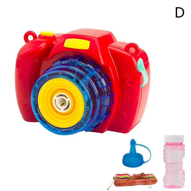 Cartoon Camera Bubble Blazen Speelgoed Voor Kids Volautomatische Licht Zomer Elektrische Zeep Speelgoed Outdoor Machine Bubble Muziek Chi l1J5: D