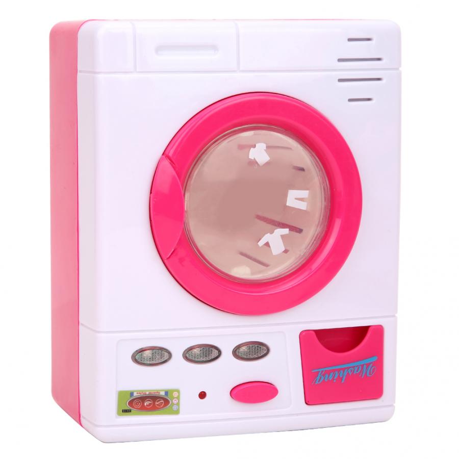 Simulatie Elektrische Ijzer Wasmachine Tafel Set Huishoudelijke Apparaten Speelhuis Speelgoed Baby Kids Educatief Speelgoed Met Geluid Licht