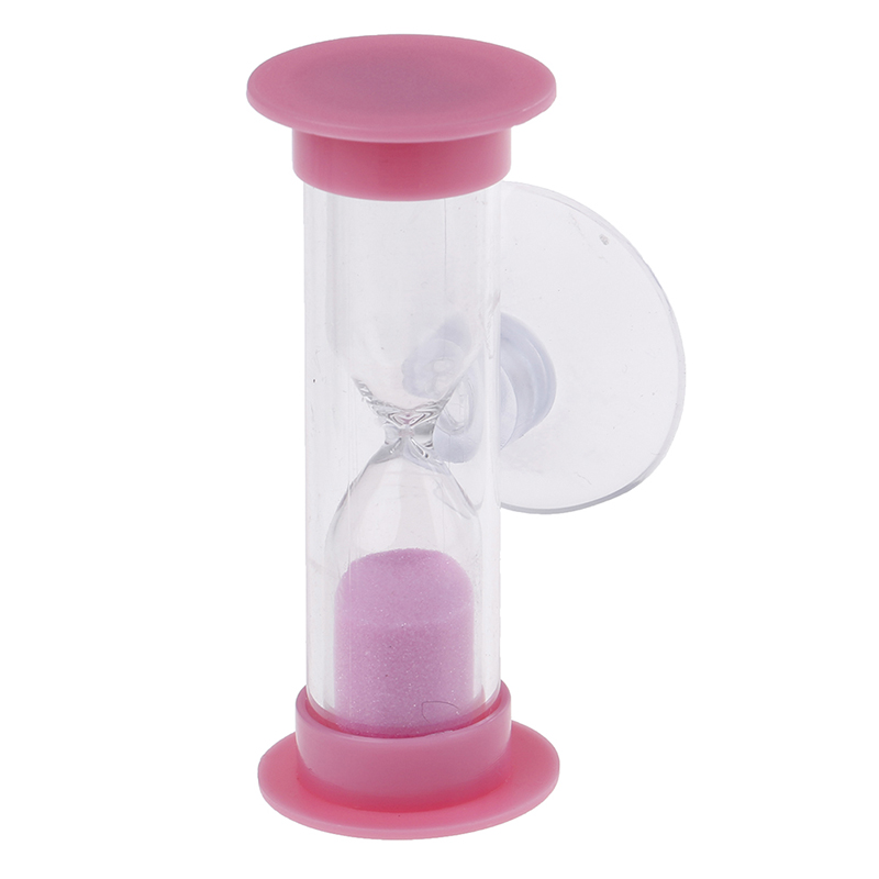 1Pc 2 minutes Shower Timer Multicolor Kids Hourglass MiNi Glass Sand Clock For Teeth Gadget Toothbrush Swivel Sand Timer: 2