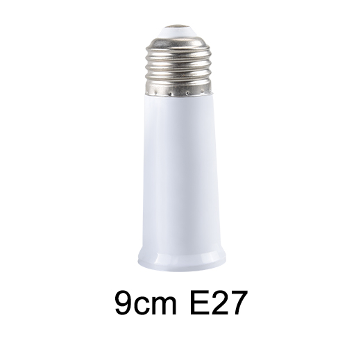 Flexibele E27 Om E27 Led Lamp Base Houder Lamp Schroef Socket Adapter 6/9/15/20/30/35/60Cm Extension Light Holder Converter Fitting: 9CM