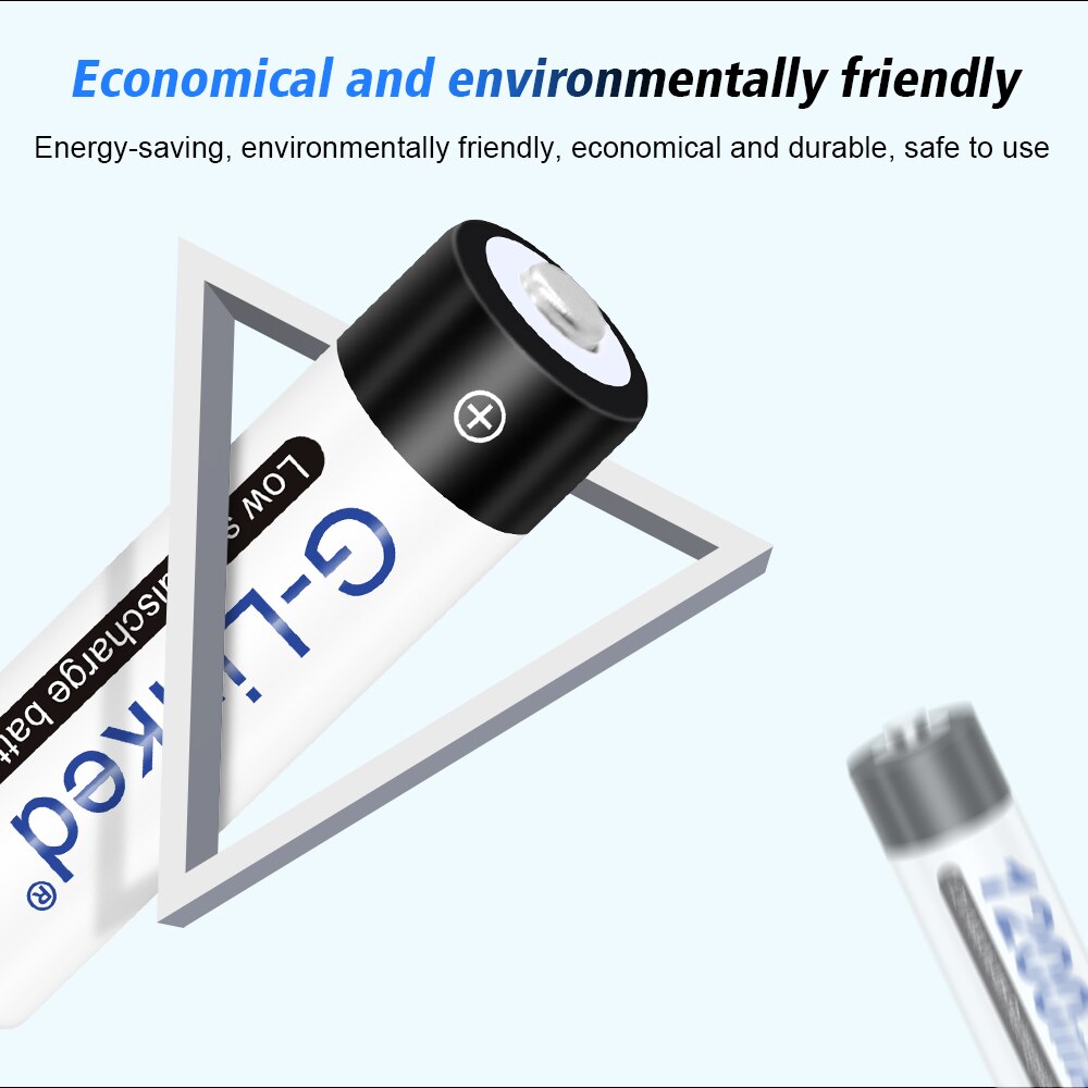 2/4/6/8/10/12PCS AAA Battery 3A 1.2V Ni-MH AAA Rechargeable Battery Batteries Low Self Discharging AAA Batteries 1200mAh