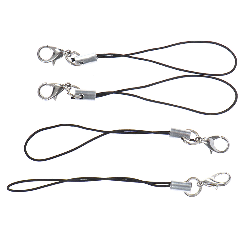 10Pcs Lanyard Sleutelhanger Voor Usb Flash Drive Riem String Zwart