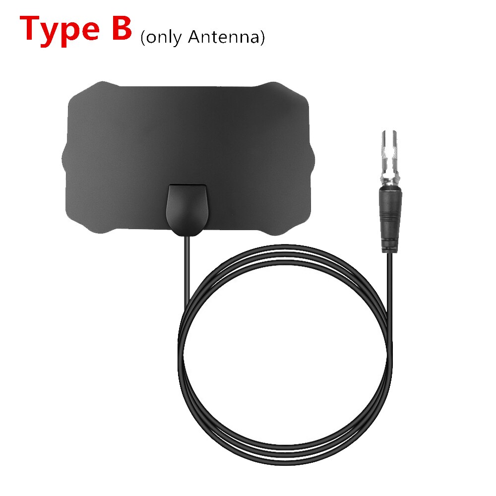 Antenneversterker met een bereik van 200 mijl, digitale tv-antenne voor binnen, hd-signaalontvanger, digitale 1080p 4k tv-antenne, hdtv-signaalontvanger, versterker: Type b