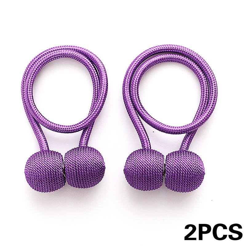 modern minimalist agnetic Curtain Tieback Clip Curtains Buckle Holder Decorative Home Curtains Accessories: Lavender