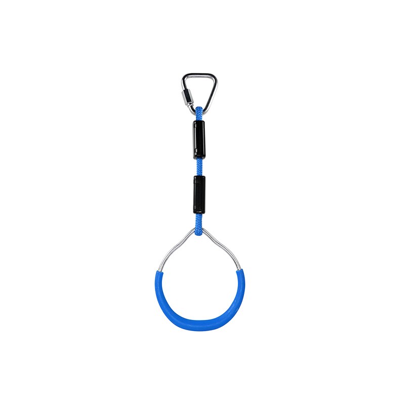 Duurzaam Outdoor Swing Bar Ringen Gymnastiek Ring Klimmen Opknoping Ringen Premium Abs En Metalen Schommels Accessoires Kinderen: blue