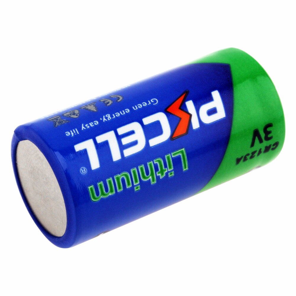 2 x PKCELL 2/3A Battery 16430 CR123A CR17345(CR17335) 1500mAh 3V Lithium Battery Batteries