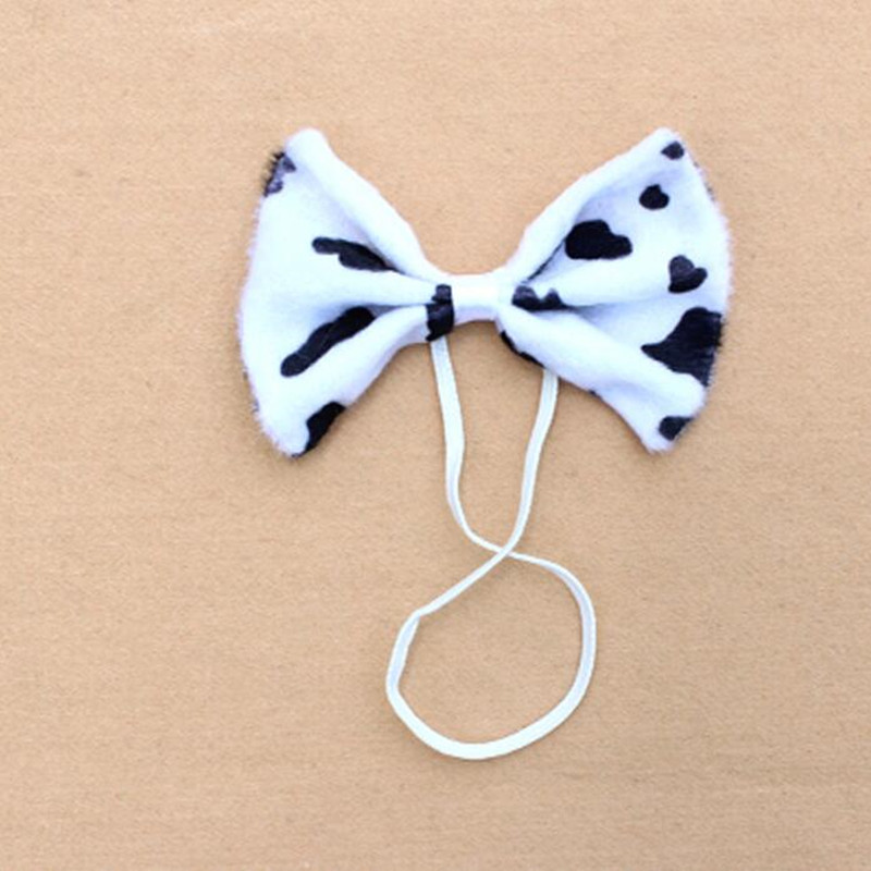 Kleurrijke Dier Strikje Handgemaakte Tijger Luipaard Giraffe Print Ties Kids Kinderen Prestaties Props Party Dress Up Decor: Milk Print