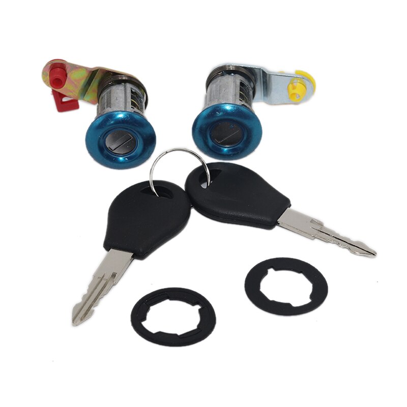 Left+Right Car Door Lock Barrel Cylinder with 2 Ke... Grandado