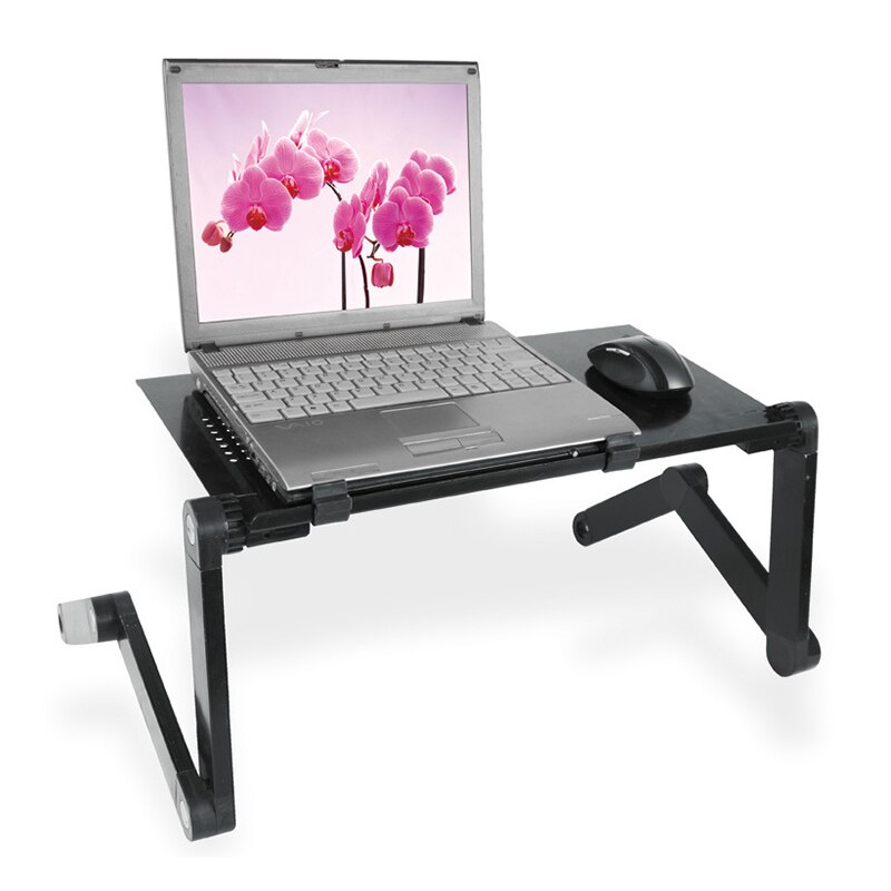 Aluminium laptop opvouwbare computerstandaard voor bed, multifunctioneel, draagbaar en ergonomisch laptopbureau gq