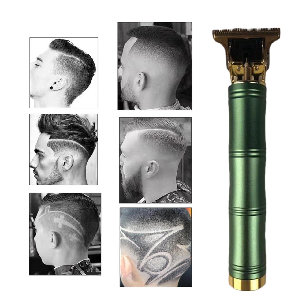 Tondeuse professionnelle sans fil pour hommes, rasoir pour rasage et barbe et finition de précision, Machine pour couper les cheveux