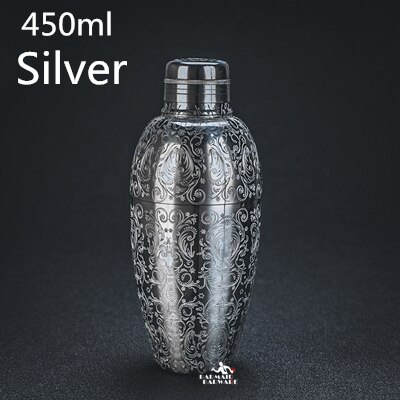 550Ml/850Ml Graveren Rvs Cocktail Boston Bar Shaker Bar Gereedschap: F