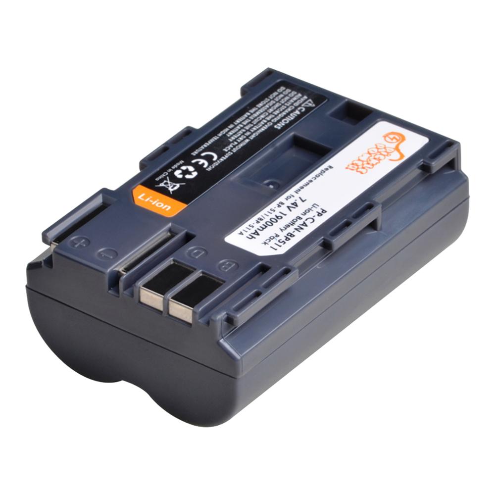 BP-511A BP-511 BP 511 511A BP511A Battery + Car /Wall Charger for Canon EOS 40D 300D 5D 20D 30D 50D Camera: 1 battery