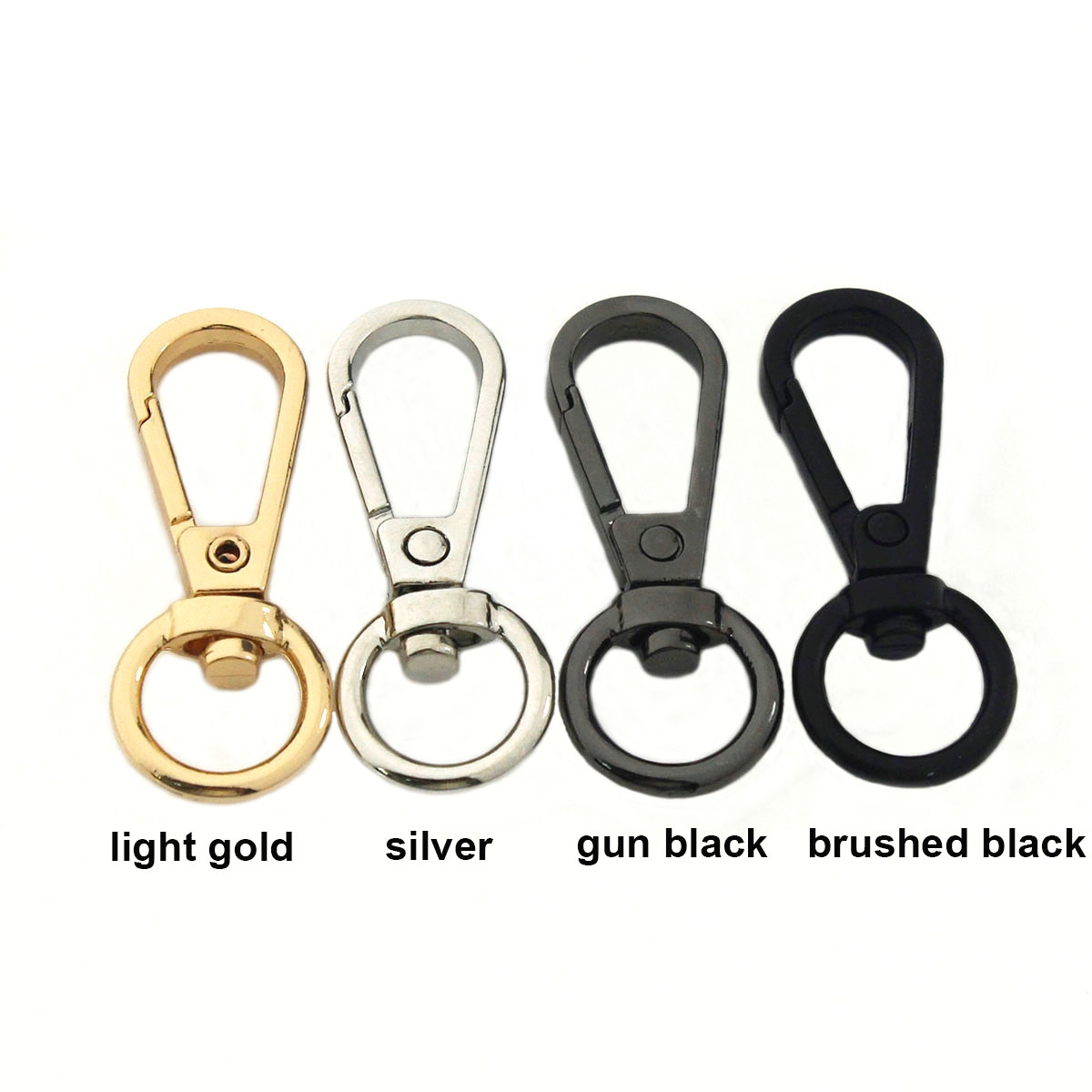 1Pcs Metal Swivel O-Ring Oog Karabijnhaak Trigger Sluitingen Clips Voor Diy Leather Craft Tas Riem Riem singels Sleutelhanger 42Mm