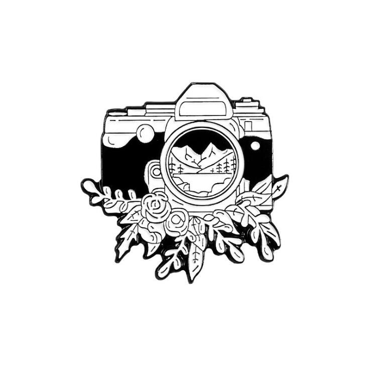 Multi Camera Ontwerpen Badges Lichtmetalen Emaille Label Pinnen Mode Foto Schieten Emaille Pin Cool Hoed Kleding Broche Accessoires: MP091-4