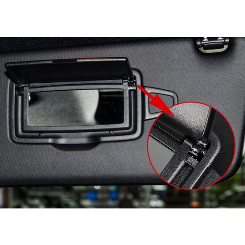Parasol de repuesto izquierdo para coche, espejo de tocador para Mercedes Benz Clase C W205 GLC clase W253: Black