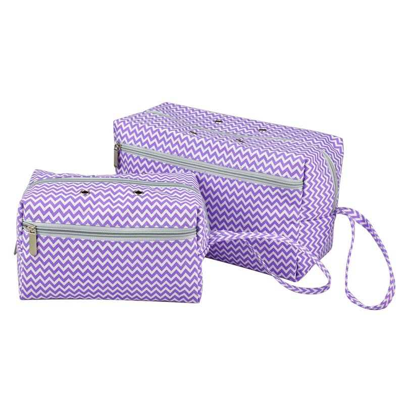 2 størrelser garn oppbevaring organisator bag diy syning hekling strikking oppbevaringspose ull garn baller holder pose sy forsyninger lagring: Lilla blandingsstørrelse