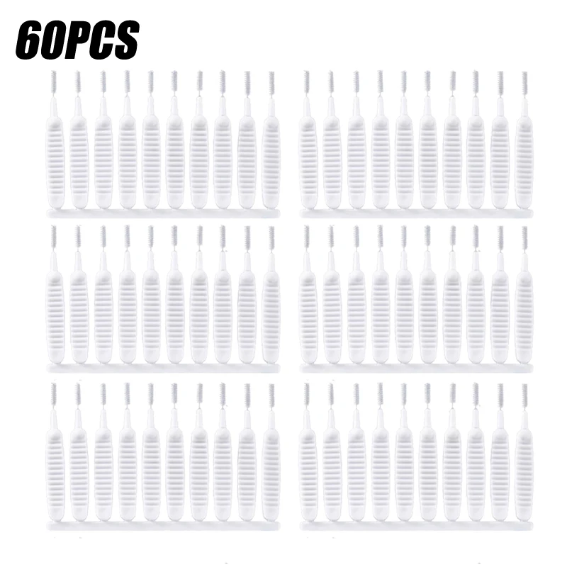10-500 Uds cepillo de limpieza de ducha baño Micro cepillo de nailon boquilla herramientas de limpieza antibloqueo accesorios de baño: Verde