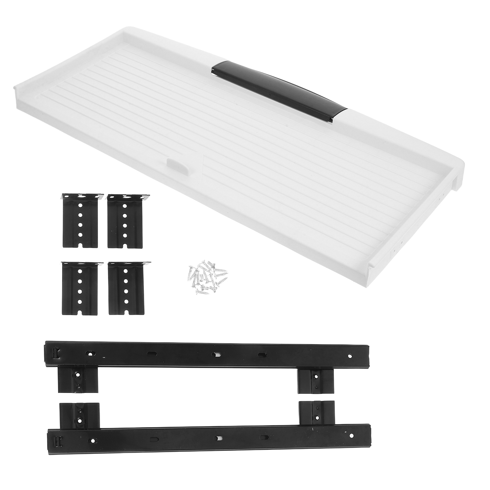 Półka na klawiaturę strąk biurko, plastikowa, wysuwana, robić biurka komputerowego, ergonomiczne akcesorium robić stacji roboczej biurowej, gładka szyna