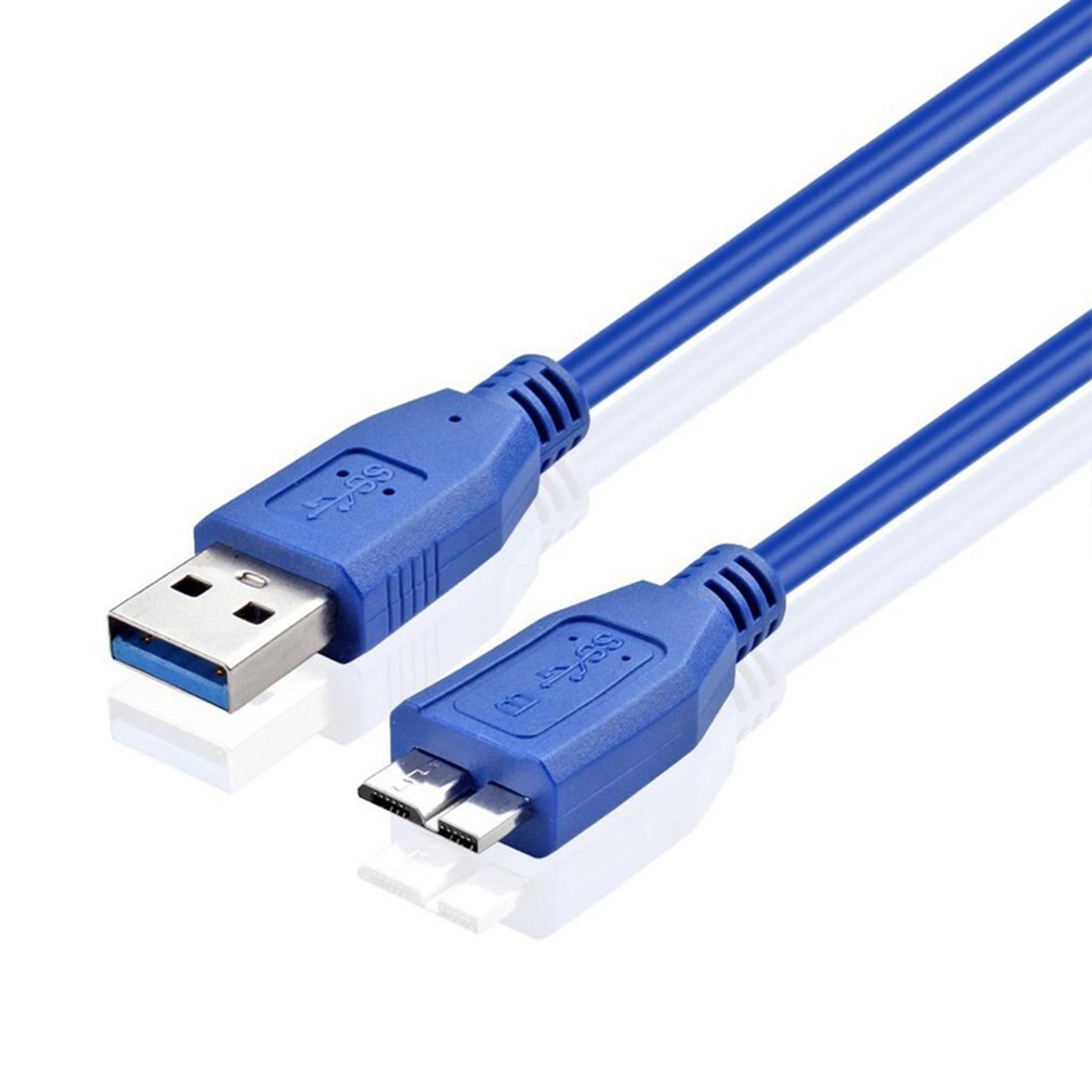 USB 3.0 A To Micro B Cable For WD Seagate For Samsung External Hard Drive Multi-functional Blue B Cable