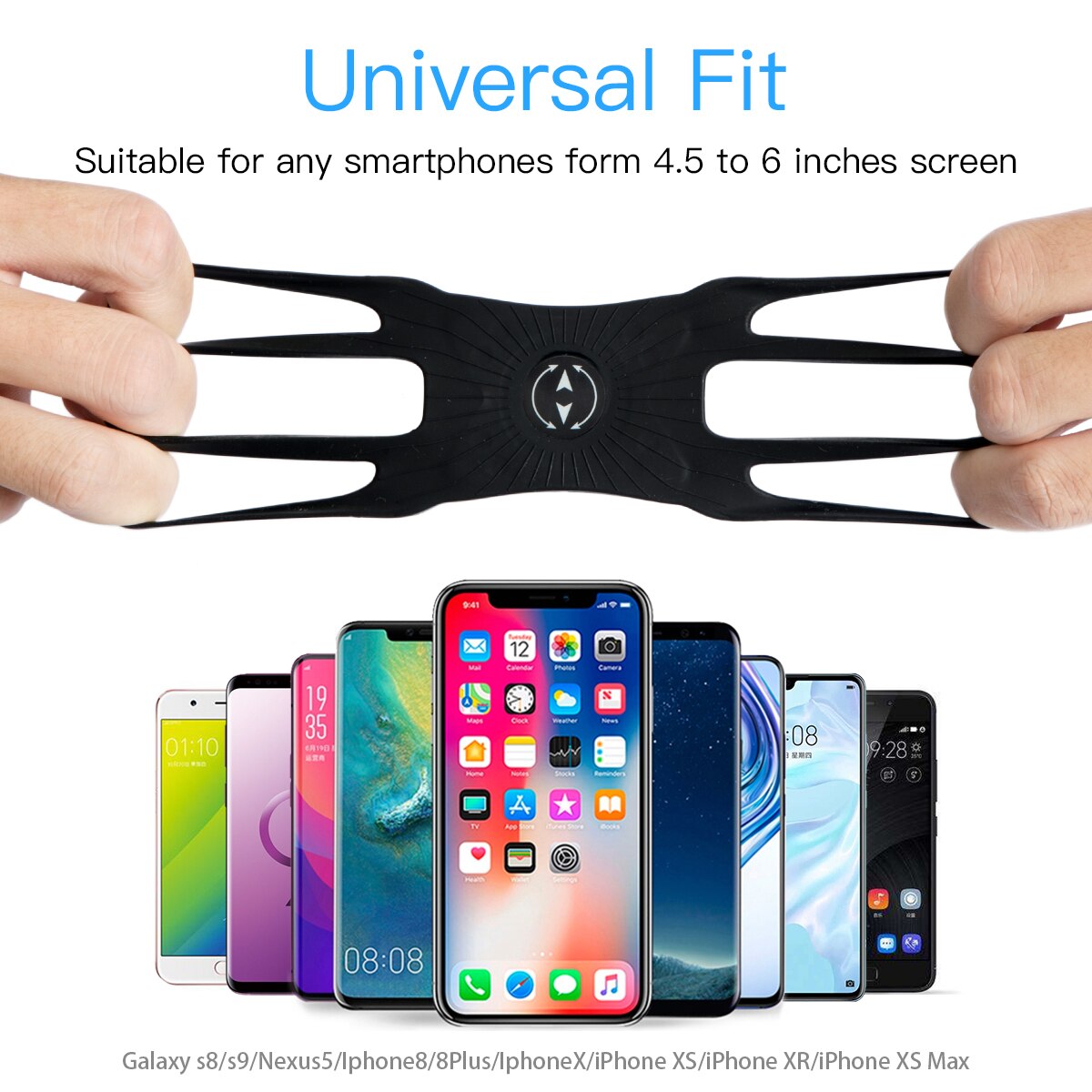 Funda deportiva para teléfono móvil X, 8, 7, XS MAX, Universal, giratoria, para correr, 4-6 pulgadas