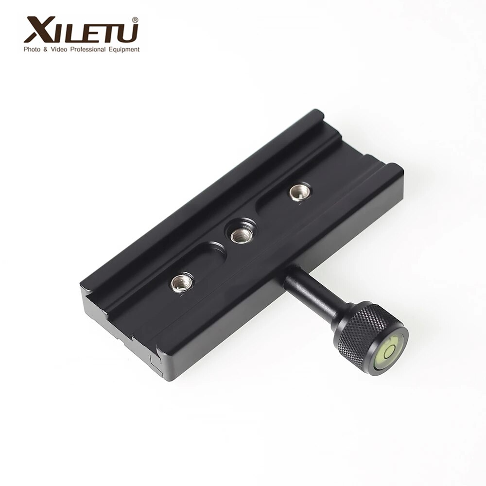 XILETU QR-120 universale morsetto di serraggio + PU-120 piastra a sgancio rapido 1/4 '-3/8 pollici vite per treppiede e monopiede lunghezza 120mm * larghezza 38mm: QR-120 Clamp