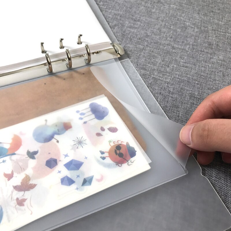 A6 6 Gaten Losse Blad Pvc Tas, Notebook Planner Collection Zig Tas Pen Opslag Ingesloten Bag Accessoire