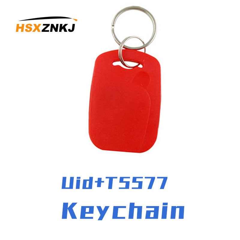 50/100pcs IC+ID Frequency RFID Keyfob 125KHZ T5577 EM4305 Access Card 13.56MHZ UID Rewritable Composite Key Dual Chip Tag