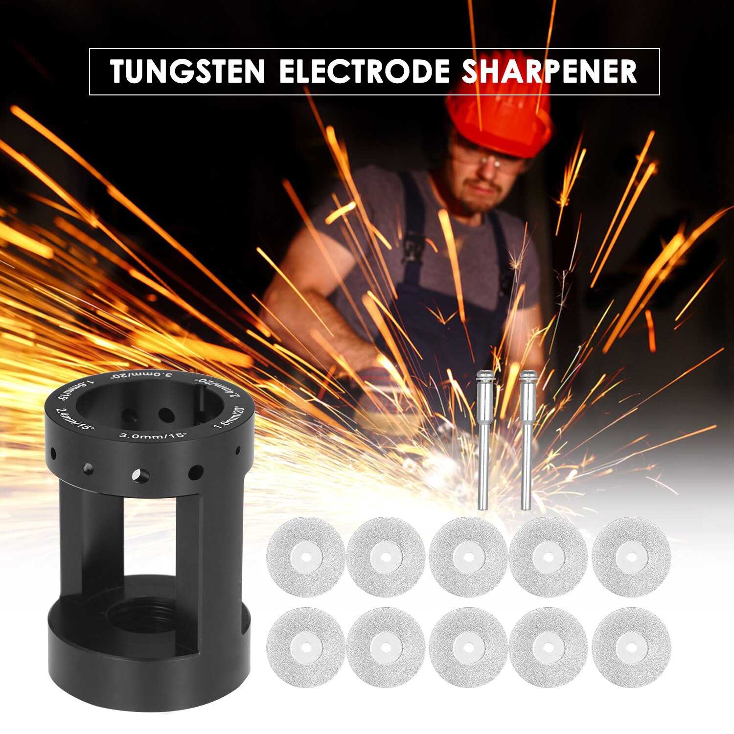Wolfram Elektrode Spitzer Wolfram Nadeln Wolfram Stangen Schleifer Aluminium TIG Schweißen Wolfram Elektroden Schärfen Werkzeug