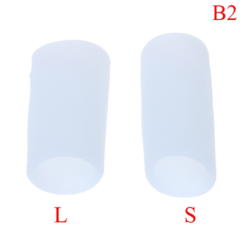 2 stuks vinger- en teenbeschermers van siliconengel ter verlichting van pijn en ter voorkoming van blaren: Diepblauw