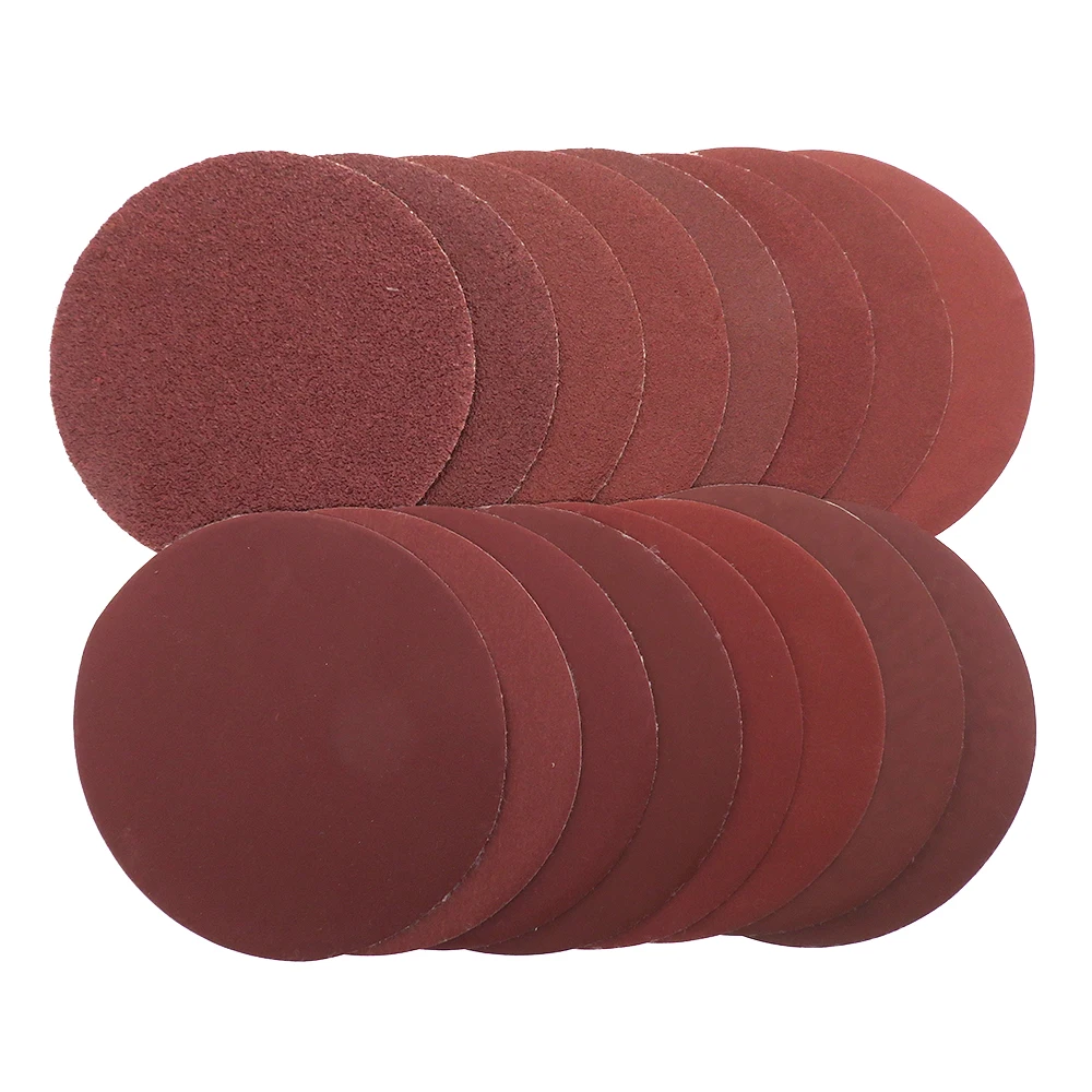 Disque abrasif avec tampon de support, adaptateur de perceuse pour le polissage, le meulage, le ponçage, le disque convertible, le papier abrasif rond, le crochet et la boucle, 5 ", 125mm, 30 pièces par ensemble