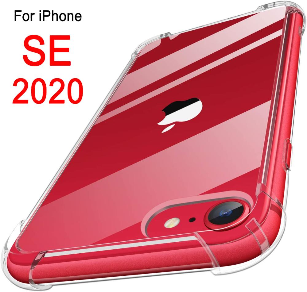 Per iPhone Apple se 2020 custodia in Silicone TPU trasparente per iPhone 11 XS Pro Max X XR 8 7 6 Plus 5 se2 se 2 Cover posteriore morbida