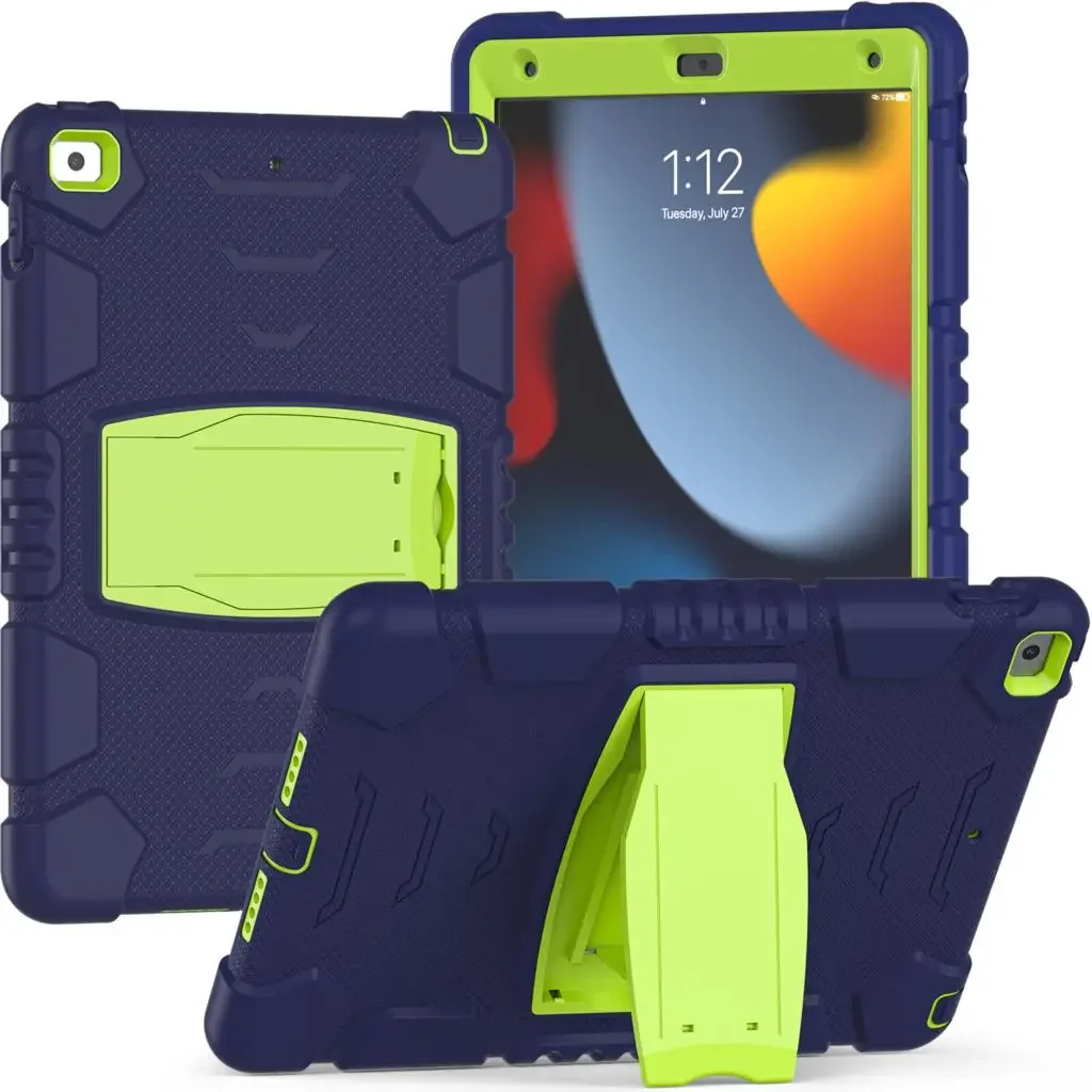 Etui til apple ipad 9.7 "  a1822 a1823 a1893 a1954 air 2, kraftigt børnecover til ipad pro 9.7 "  a1673 a1674 a1675: 6 / Blå