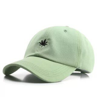 Blomster broderi sol hat baseball cap par hat sommer udendørs justerbare hip hop hatte casquette: Lysegrøn