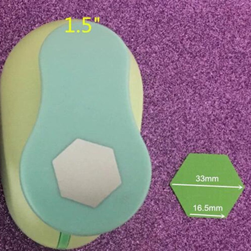 25mm/33mm/50mm70mm Hexagon Shaped craft punch Scrapbooking School DIY Paper Cutter EVA foam Geometry Hole Puncher
