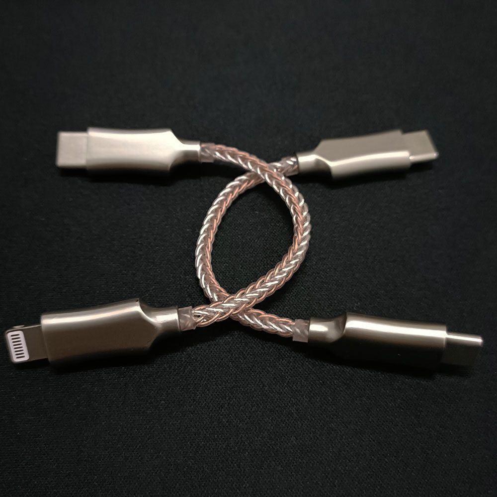 Câble Lightning vers type-c DAC OTG, 8 cœurs, en cuivre monocristallin, Micro USB pour iPhone 12 Pro Max 11 X Android,