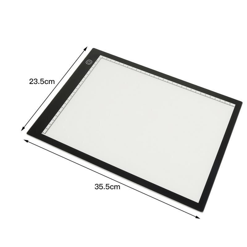 LED Mini Drawing board Sketch board Acrylic Coloring Doodle & Magic Pen Drawing Toys A4 Paper 35.5*23.5*0.4CM HWC